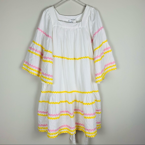Lisa Marie Fernandez White linen Bell sleeve dress - Picture 3 of 13